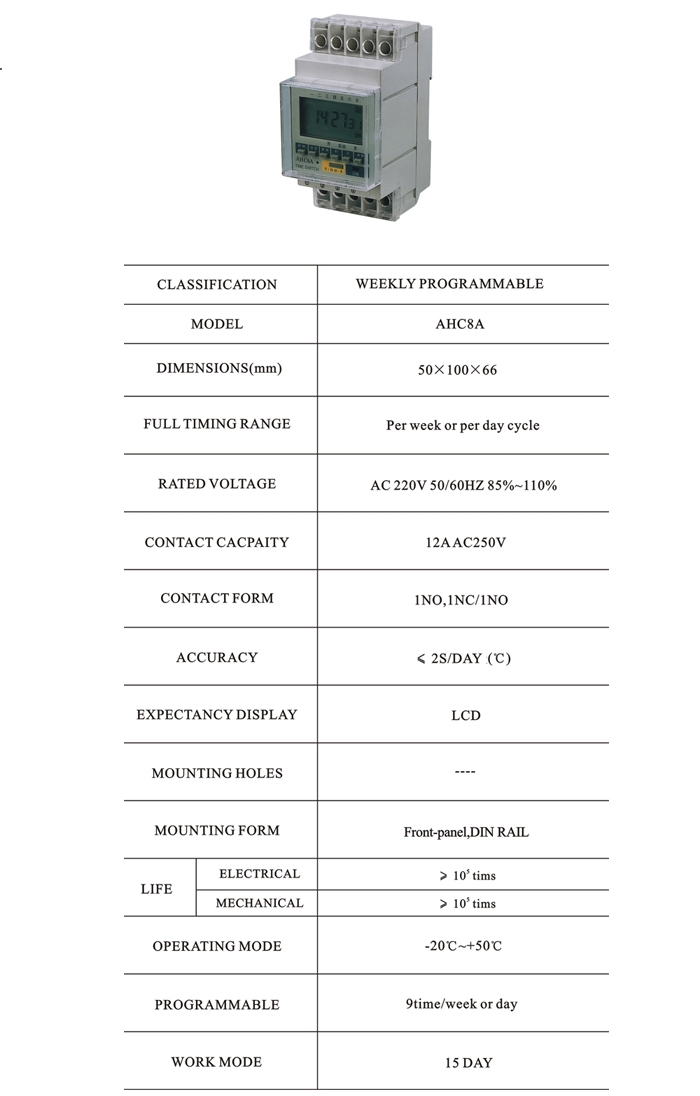 AHC8A Timer