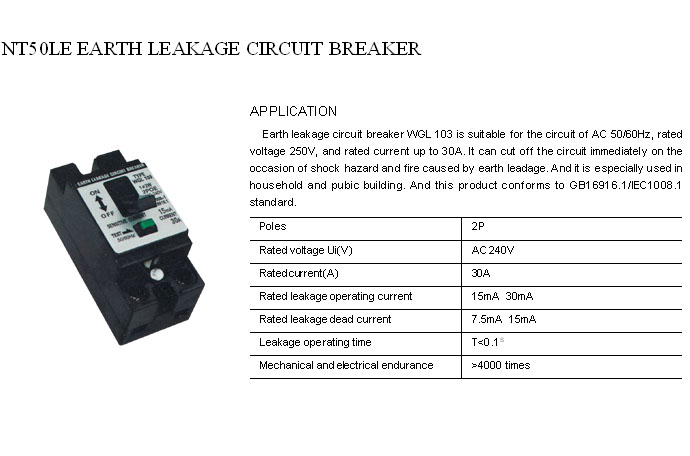 NT50LE ELCB