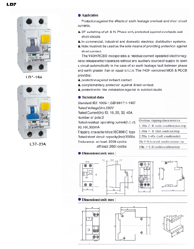 LD7 RCBO