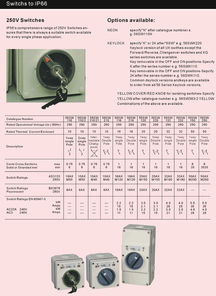56SW Isolator Switch
