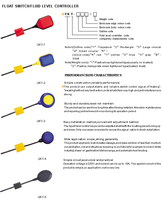 Float Switch UKY model
