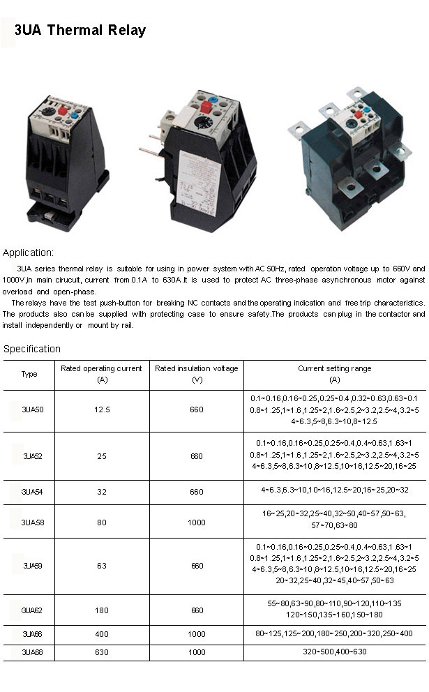 3UA Thermal Relay