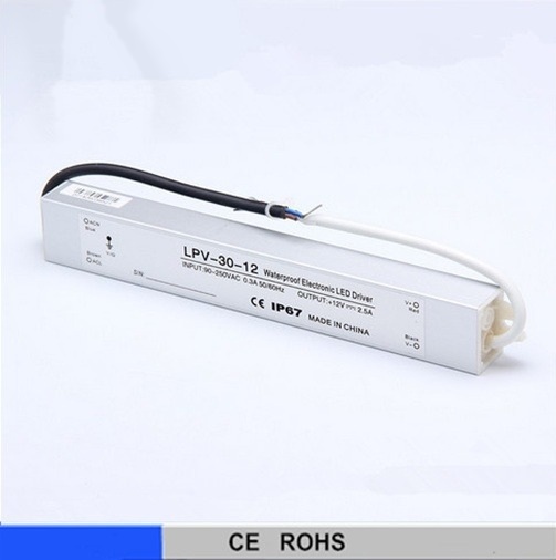 48V 15V LED switching power supply LED driver LED water-proof type smps psu LPV30W 12V 24V