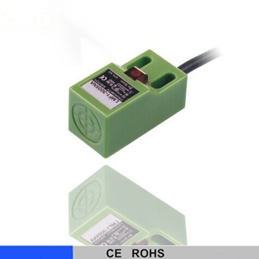 inductive proximity sensor square type switch 5mm detect distace flush type NPN PNP