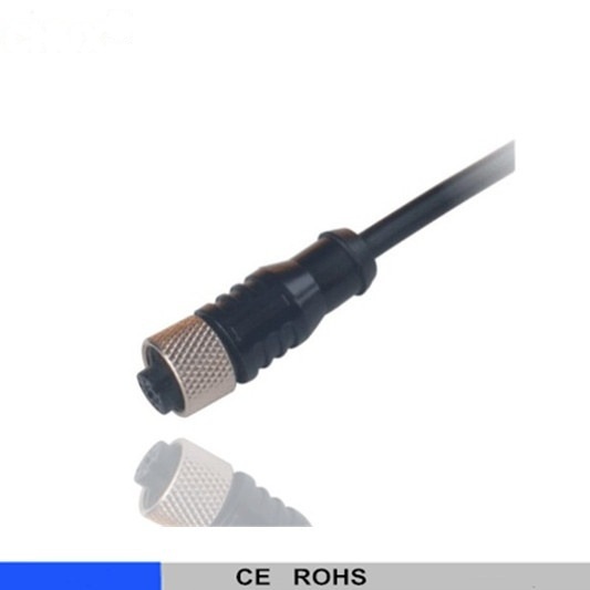 Sensor Connector with Straight or 180 Degree Connector DC AC black or orange color RK 12-S