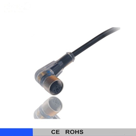 sensor connector bended type M12 NPN PNP oranger color