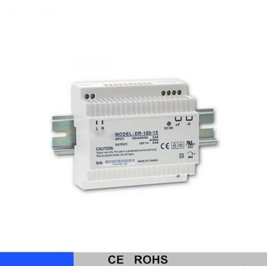 DIN RAIL 24v type switching mode power supply SMPS 100W 12v