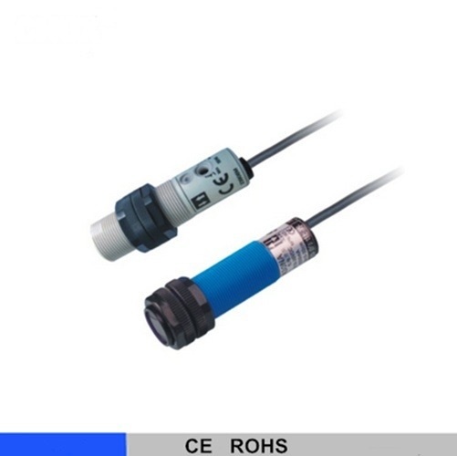 photoelectric switch infrared sensor 10-30vdc 250vac adjustable distance 30cm 50cm diffuse reflective type M18 metal and plastic case