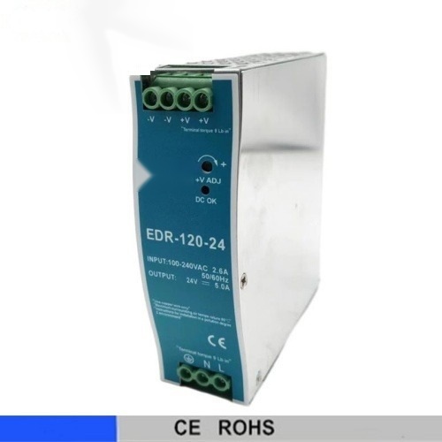 EDR 120W Single Output Switching Power Supply DIN Rail SMPS